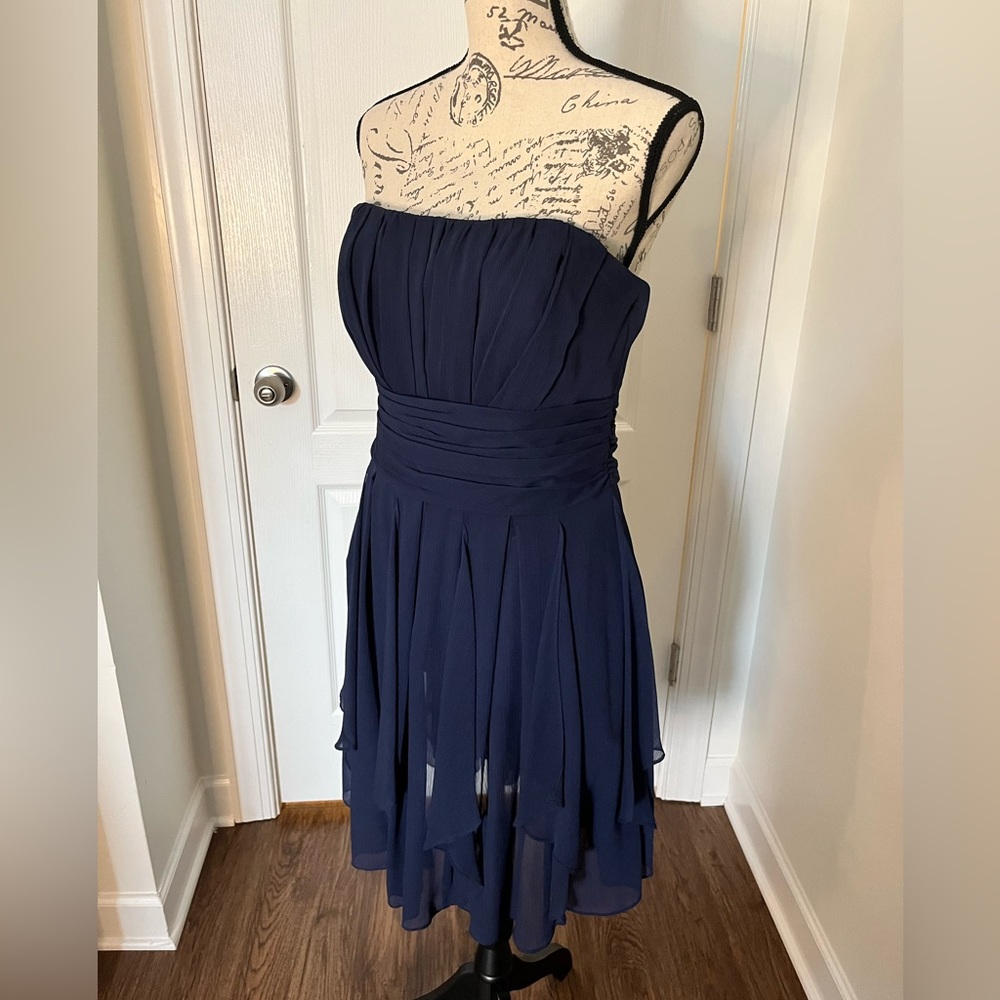 Navy blue bridesmaid dress- perfect for wedding or holiday function